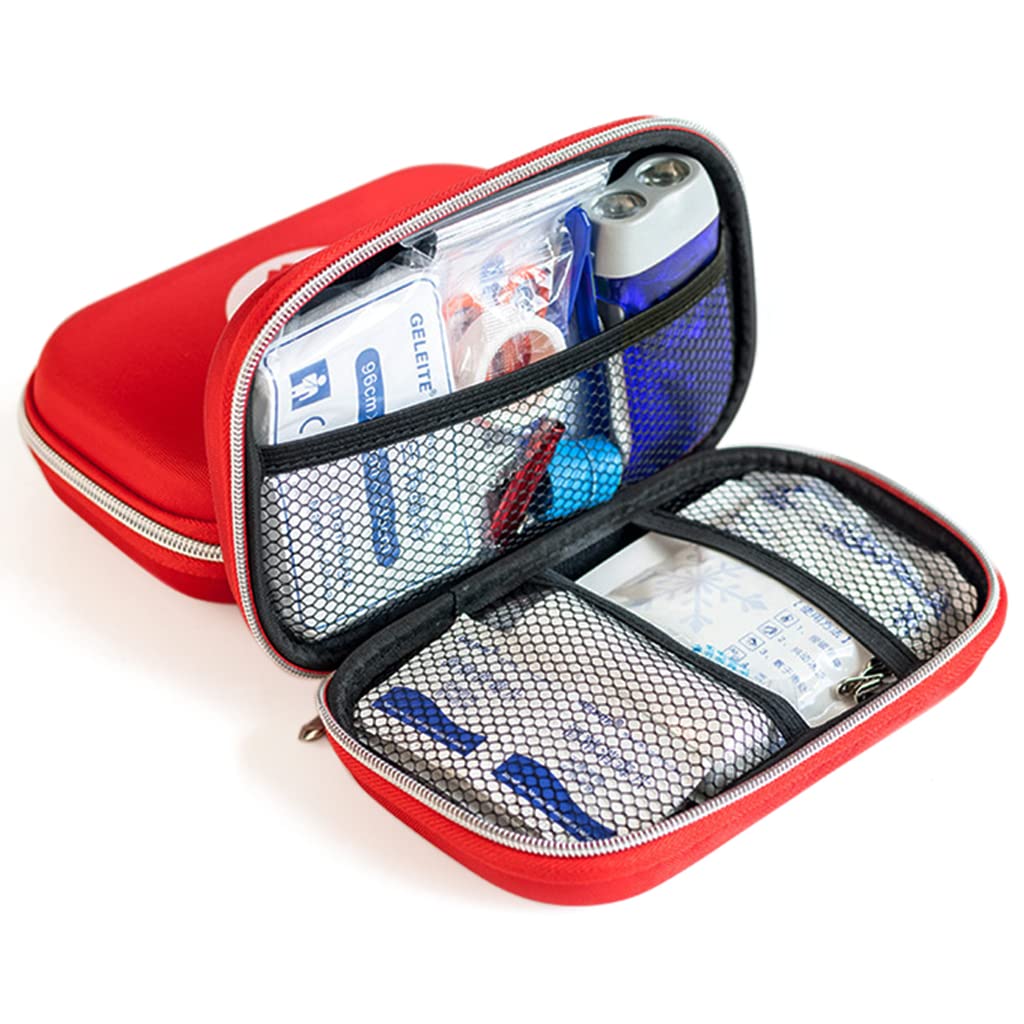 Proberos 44Pcs First Aid Kit with All Items for Travelling Ooutdoor Car Home with Portable Bag, Includes Emergency Foil Blanket, Band-aid, Gauze, First-aid manual, Flashlight, Scissors, Survival Kits Proberos 44Pcs First Aid Kit with All Items for Travelling Ooutdoor Car Home with Portable Bag, Includes Emergency Foil Blanket, Band-aid, Gauze, First-aid manual, Flashlight, Scissors, Survival Kits